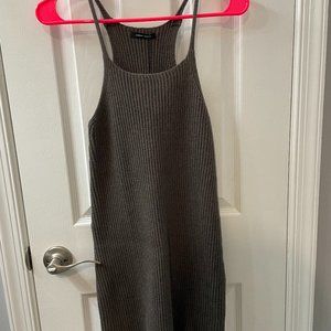 Chenn Chenn mini knit dress charcoal